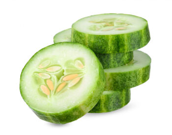 Crisp and hydrating, cucumbers are often enjoyed as a refreshing snack. Their high water content supports hydration and can be beneficial for skin health. Cucumbers also contain silica, a compound that supports joint health and strengthens connective tissues. Additionally, cucumbers are rich in antioxidants, including beta-carotene and flavonoids, which have been linked to reduced inflammation and a lower risk of chronic diseases. When eating these, it may be best to peel the skin unless you are able to juice the skin as well.
